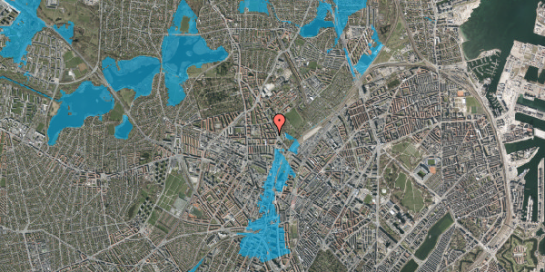 Oversvømmelsesrisiko fra vandløb på Statholdervej 6, 4. tv, 2400 København NV