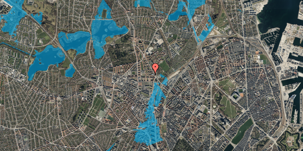 Oversvømmelsesrisiko fra vandløb på Statholdervej 7, st. th, 2400 København NV