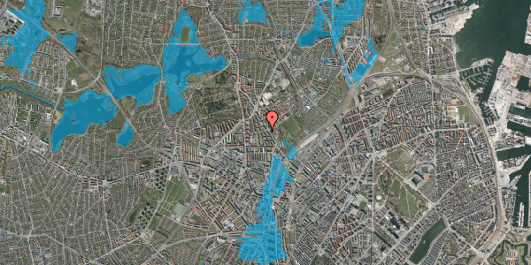 Oversvømmelsesrisiko fra vandløb på Statholdervej 14, st. tv, 2400 København NV