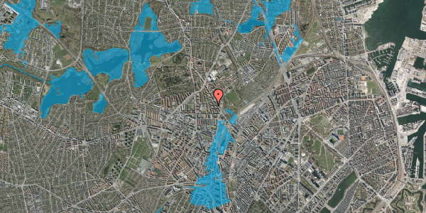 Oversvømmelsesrisiko fra vandløb på Statholdervej 17, 4. th, 2400 København NV