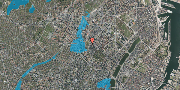 Oversvømmelsesrisiko fra vandløb på Stefansgade 22, 1. tv, 2200 København N