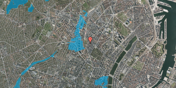 Oversvømmelsesrisiko fra vandløb på Stefansgade 31, 3. tv, 2200 København N