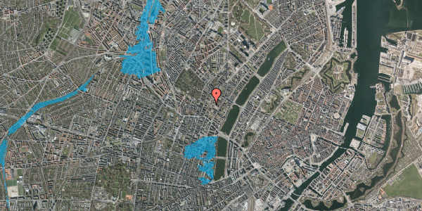 Oversvømmelsesrisiko fra vandløb på Stengade 25, 2. th, 2200 København N