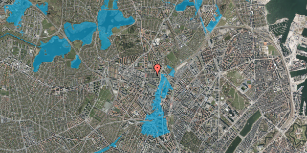 Oversvømmelsesrisiko fra vandløb på Stenhuggervej 1, 1. tv, 2400 København NV