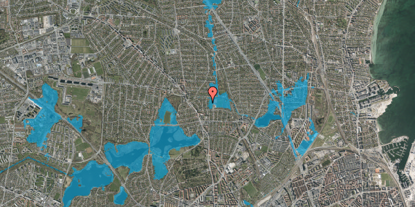 Oversvømmelsesrisiko fra vandløb på Stenkløvervej 10, 2400 København NV