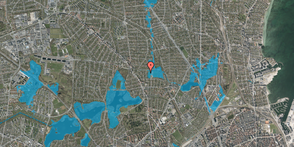 Oversvømmelsesrisiko fra vandløb på Stenkløvervej 12, 2400 København NV
