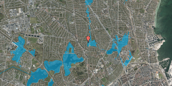 Oversvømmelsesrisiko fra vandløb på Stenkløvervej 13, 2400 København NV