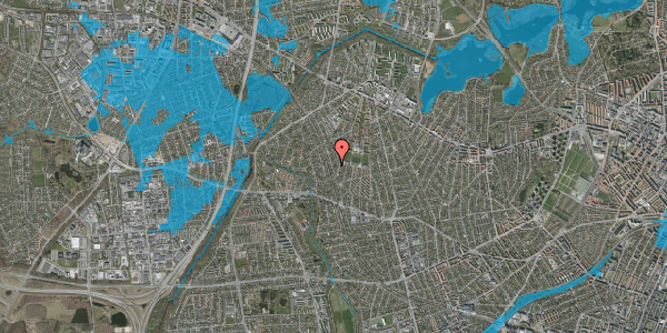 Oversvømmelsesrisiko fra vandløb på Stenløsevej 38B, 2700 Brønshøj