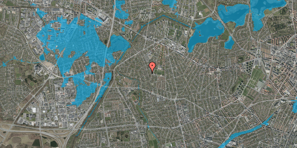 Oversvømmelsesrisiko fra vandløb på Stenløsevej 44, 2700 Brønshøj