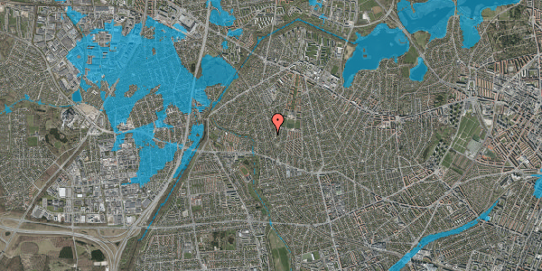 Oversvømmelsesrisiko fra vandløb på Stenløsevej 47, 2700 Brønshøj
