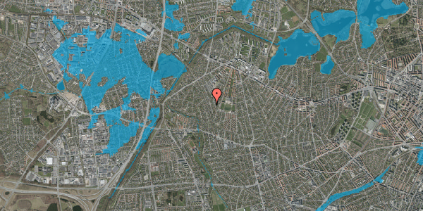 Oversvømmelsesrisiko fra vandløb på Stenløsevej 54, 2700 Brønshøj
