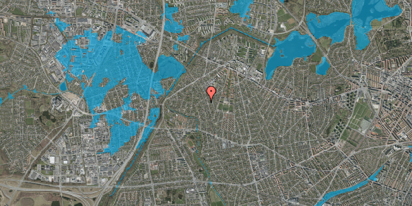 Oversvømmelsesrisiko fra vandløb på Stenløsevej 81A, 2700 Brønshøj