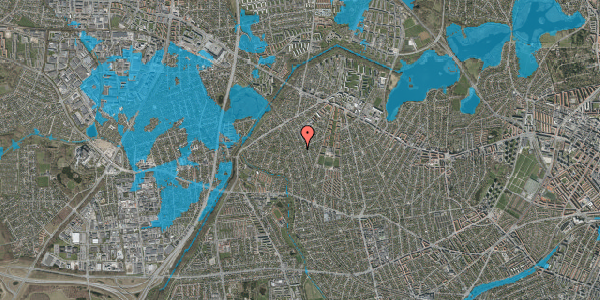 Oversvømmelsesrisiko fra vandløb på Stenløsevej 87, 2700 Brønshøj