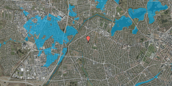 Oversvømmelsesrisiko fra vandløb på Stenløsevej 91, 2700 Brønshøj