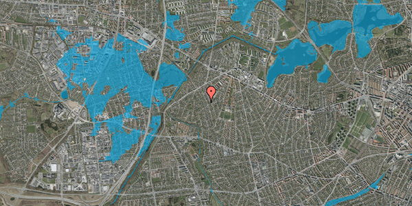 Oversvømmelsesrisiko fra vandløb på Stenløsevej 95, 2700 Brønshøj