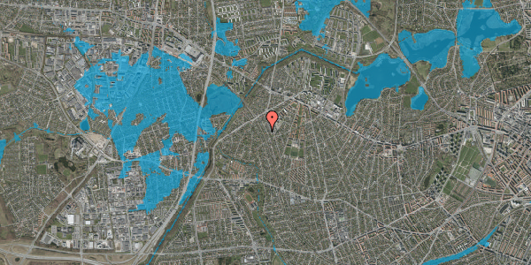 Oversvømmelsesrisiko fra vandløb på Stenløsevej 103, 2700 Brønshøj
