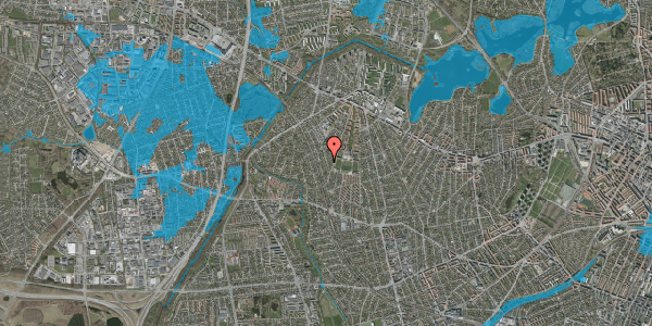 Oversvømmelsesrisiko fra vandløb på Stenmaglevej 17, 2700 Brønshøj