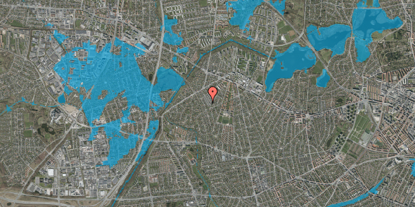 Oversvømmelsesrisiko fra vandløb på Stenmaglevej 67, 2700 Brønshøj