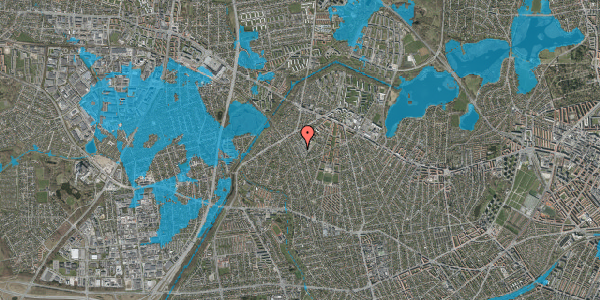 Oversvømmelsesrisiko fra vandløb på Stenmaglevej 93, 2700 Brønshøj