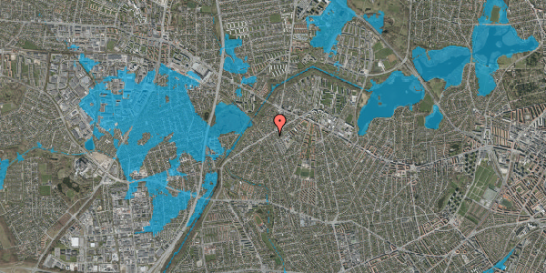 Oversvømmelsesrisiko fra vandløb på Stenmaglevej 143, 2700 Brønshøj