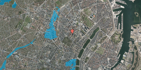 Oversvømmelsesrisiko fra vandløb på Stevnsgade 2, 3. th, 2200 København N