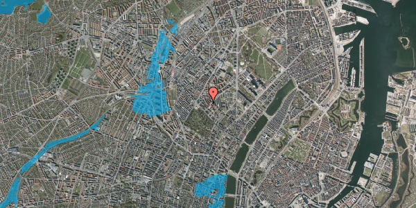 Oversvømmelsesrisiko fra vandløb på Stevnsgade 5, 1. th, 2200 København N