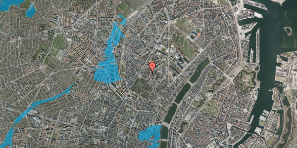 Oversvømmelsesrisiko fra vandløb på Stevnsgade 6, 3. th, 2200 København N