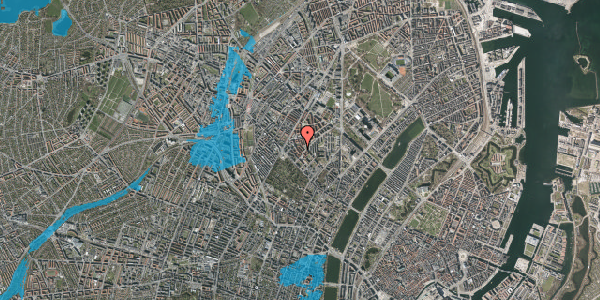 Oversvømmelsesrisiko fra vandløb på Stevnsgade 8, 1. th, 2200 København N