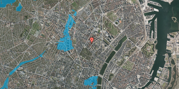Oversvømmelsesrisiko fra vandløb på Stevnsgade 14, st. th, 2200 København N
