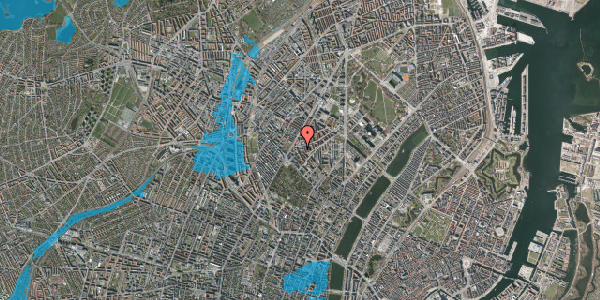Oversvømmelsesrisiko fra vandløb på Stevnsgade 18, 1. tv, 2200 København N