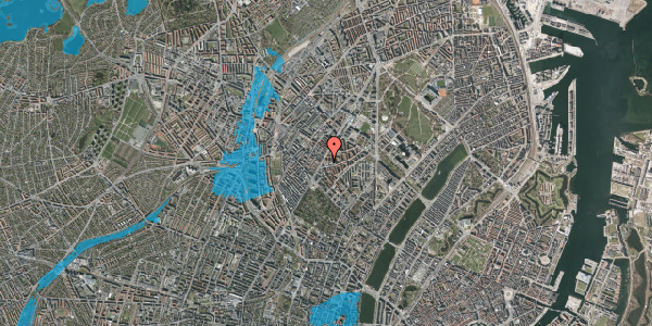 Oversvømmelsesrisiko fra vandløb på Stevnsgade 37, 3. th, 2200 København N