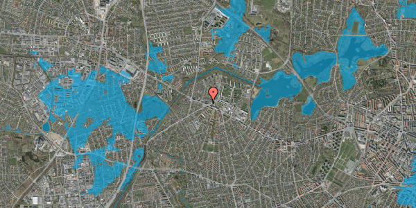Oversvømmelsesrisiko fra vandløb på Storegårdsvej 3, st. th, 2700 Brønshøj