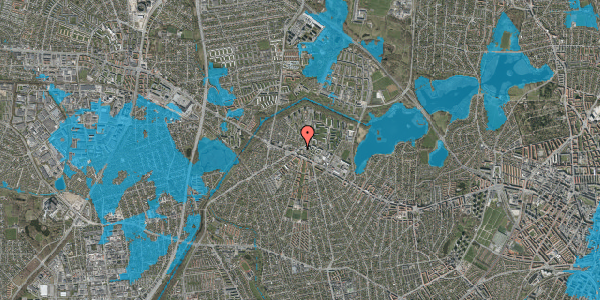 Oversvømmelsesrisiko fra vandløb på Storegårdsvej 8, 1. th, 2700 Brønshøj