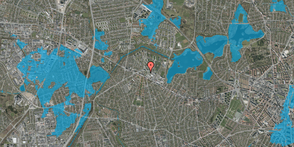 Oversvømmelsesrisiko fra vandløb på Storegårdsvej 36, 2. 4, 2700 Brønshøj