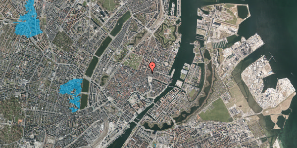 Oversvømmelsesrisiko fra vandløb på Store Kongensgade 3, st. 1, 1264 København K