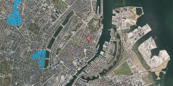 Oversvømmelsesrisiko fra vandløb på Store Kongensgade 58, st. 2, 1264 København K