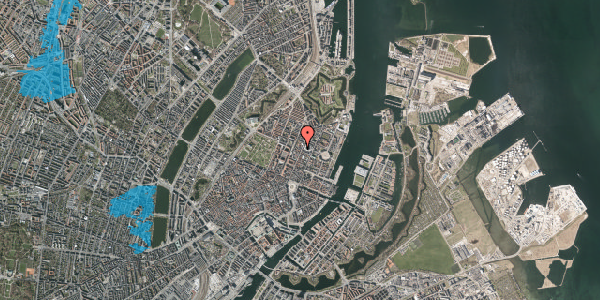 Oversvømmelsesrisiko fra vandløb på Store Kongensgade 69A, 1264 København K