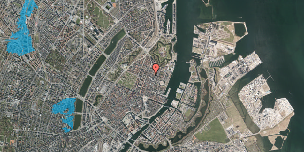 Oversvømmelsesrisiko fra vandløb på Store Kongensgade 92B, 3. tv, 1264 København K