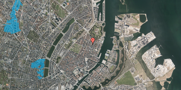 Oversvømmelsesrisiko fra vandløb på Store Kongensgade 96, 2. tv, 1264 København K