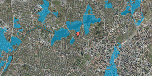 Oversvømmelsesrisiko fra vandløb på Storkebakken 7, 2400 København NV