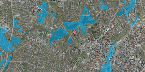 Oversvømmelsesrisiko fra vandløb på Storkebakken 17, 2400 København NV