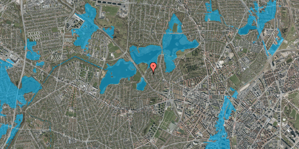 Oversvømmelsesrisiko fra vandløb på Storkebakken 20, 2400 København NV