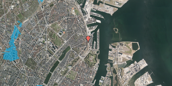 Oversvømmelsesrisiko fra vandløb på Strandboulevarden 16, st. 3, 2100 København Ø