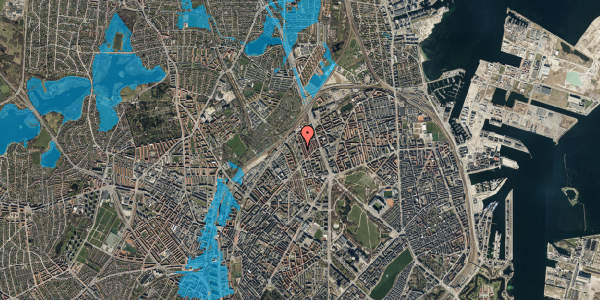 Oversvømmelsesrisiko fra vandløb på Studsgaardsgade 15, 7. tv, 2100 København Ø