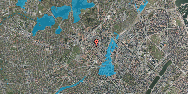 Oversvømmelsesrisiko fra vandløb på Stærevej 7, 4. tv, 2400 København NV