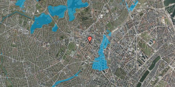 Oversvømmelsesrisiko fra vandløb på Stærevej 8, 4. tv, 2400 København NV