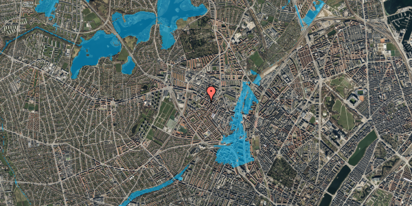 Oversvømmelsesrisiko fra vandløb på Stærevej 9, 3. tv, 2400 København NV