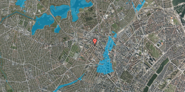 Oversvømmelsesrisiko fra vandløb på Stærevej 15, st. th, 2400 København NV