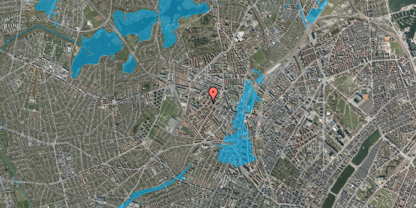 Oversvømmelsesrisiko fra vandløb på Stærevej 17, st. th, 2400 København NV