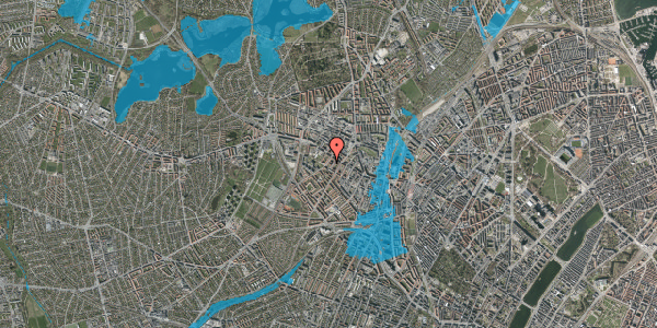 Oversvømmelsesrisiko fra vandløb på Stærevej 21, st. mf, 2400 København NV